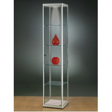 Vitrine 200x40x40cm zilver 40ZG200